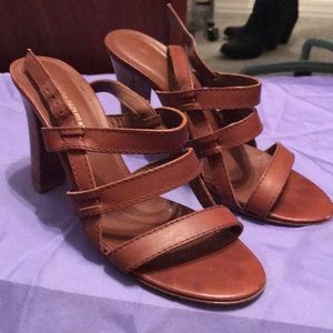 Banana republic leather high heeled sandal